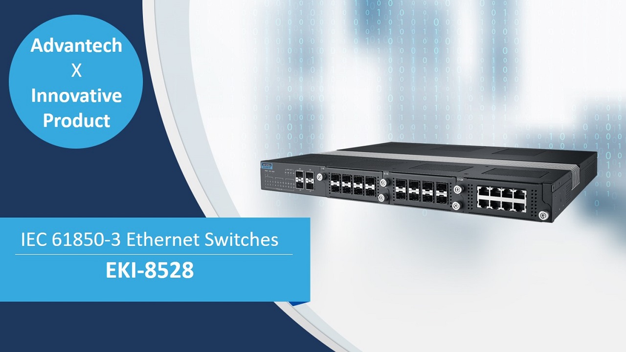 EKI-8528: IEC 61850-3 Ethernet Switch